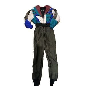 HEAD Womens Ski Suit Vintage sz 10 One Piece Retro 80s 90s